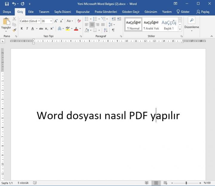 word-nasil-pdf-yapilir