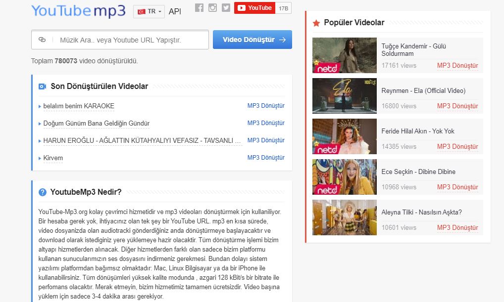Youtube-Mp3.org.in MP3 - MP4 indir